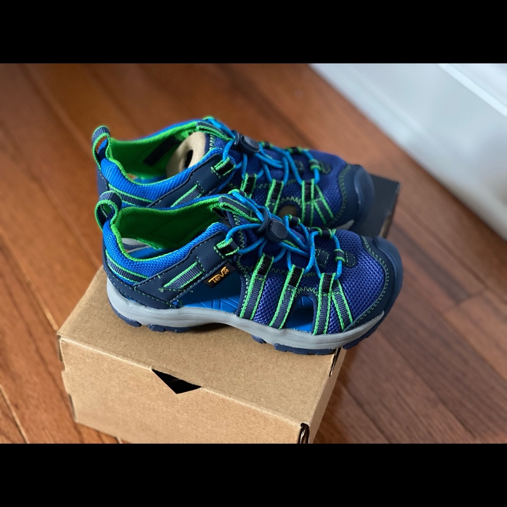 Teva Kids Blue and Green Sandals